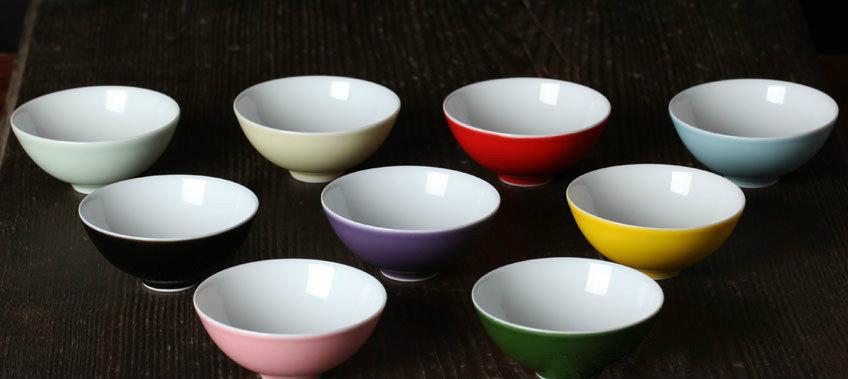 7 Handmade Color Glaze Porcelain Tea Bowls Chinese Color Glaze Porcelain Tea Set Chinese Style Ceramic Teaware 