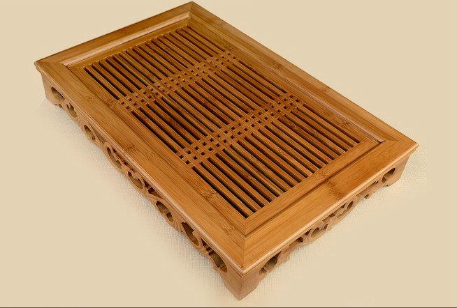 Bamboo Tea Tray Displaying And Serveing Tea Tea Tray Handicraft Chinese Kung-Fu Tea Set Chinese Teaism Practice.