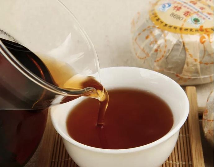 Orange Pu-Erh Tea The Pu'Er Brick Tea With Citrus