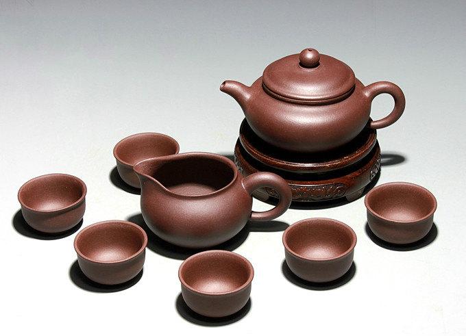 A Set Of Zisha Clay Teapot And Cups Premium And Treasure Handmade Zisha Clay Teapot Guaranteed 100%Genuine Original Mineral Fired