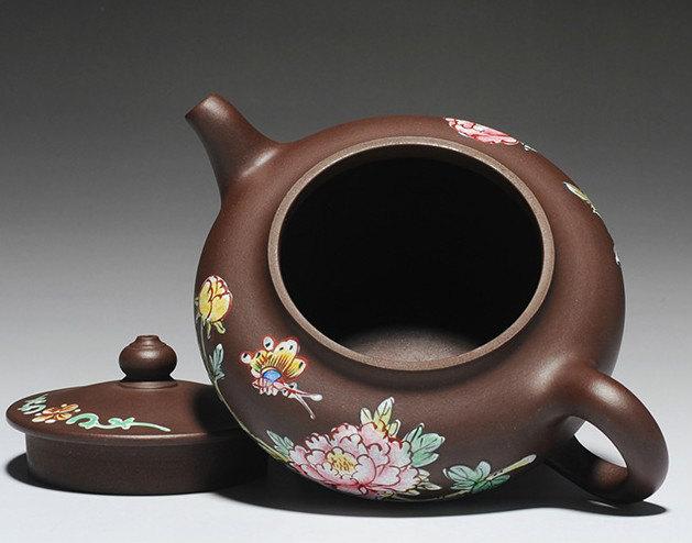 Dian Cai Teapot Chinese Congou Teapot Yixing Pottery Handmade Zisha Clay Teapot Guaranteed 100%Genuine Original Mineral Fired